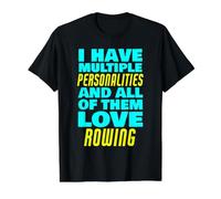 All Personalities Love Rowing Sarcastic Funny Rowing Rower Value Graphic T-Shirt, Men, Black, XL