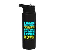 All Personalities Love Yachting Sarcastic Funny Stainless Steel Insulated Water Bottle