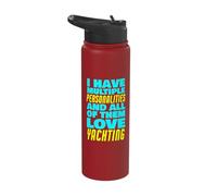 All Personalities Love Yachting Sarcastic Funny Stainless Steel Insulated Water Bottle