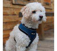 All Pet Solutions All Pet Solutions Dog Puppy Harness Soft Adjustable Reflective Comfortable Vest (Large, Navy), L
