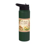 All Plants are Edible Some Only Once Funny Plants Lover Stainless Steel Insulated Water Bottle