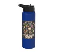 All Plants are Edible Some Only Once Skull Botany Gardener Stainless Steel Insulated Water Bottle