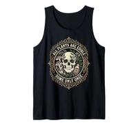 All Plants Edible Some Only Once Skull Fungi Foraging Humor Tank Top