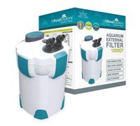 allpondsolutions 1000EF Aquarium External Fish Tank Water Filter for Coldwater, Tropical or Marine Aquariums, for Tanks Up to 400 Litres - Includes Filter Media, hose and Spray Bar - Full Kit.