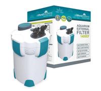 allpondsolutions 1400EF Aquarium External Fish Tank Water Filter for Coldwater, Tropical or Marine Aquariums, for Tanks Up to 600 Litres - Includes Filter Media, hose and Spray Bar - Full Kit.