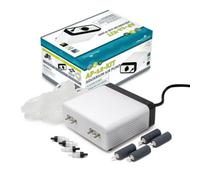 AllPondSolutions Aquarium Air Pump For Fish Tank Coldwater or Tropical up to 700 Litres - 4 Outlets - Ultra Quiet Oxygen Pump - Includes Airline Non-Return Valves and Air Stones - Complete Kit
