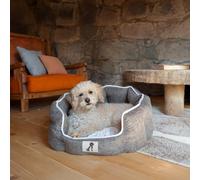 All Pond Solutions All Pet Solutions Alfie - Brown Soft Dog Bed - Size M/l