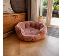 All Pond Solutions All Pet Solutions Alfie - Pink Soft Dog Bed - Size Small