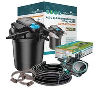 All Pond Solutions Allpondsolutions 12000L Pressurised Pond Filter Kit Auto-Pfc-12000-Kit