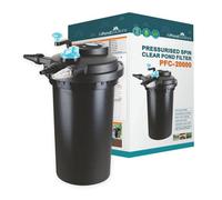 All Pond Solutions Allpondsolutions 20000L Pressurised Pond Filter 18W Uv Easy Clean Pfc-20000