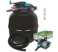 AllPondSolutions Pressurised Koi Fish Pond Filter Complete Kit with Pond Pump and UV Steriliser Light All in one - Ponds Up to 50000 litres - PFC-50000-KIT