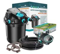 AllPondSolutions Auto Cleaning Pressurised Koi Fish Pond Filter with UV Steriliser Light All in One Complete Kit - Ponds Up to 5000 litres - AUTO-PFC-5000-KIT