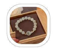 All Prime Clearance Items Vintage The High Grade Imitation Jade Bracelet Buckle Bracelet Female Elastic Rope Bracelet, Fengshui Wealth Prosperity, Attract Wealth and Good Luck