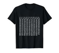 All Prime Numbers from 1 to 1,000 Value Graphic T-Shirt, Men, Black, S