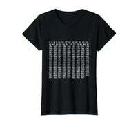 All Prime Numbers from 1 to 1,000 Value Graphic T-Shirt, Women, Black, S