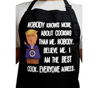 All Prime Outlet Nobody Knows More About Cooking Than Me. Nobody. Believe Me. I Am The Best Cook. Everyone Agrees - Funny Apron -100% Cotton - Universal Size - Adjustable Neck Strap - 2 Pockets