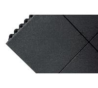 All-Purpose Anti-Fatigue Modular Mat Solid Surface Black 312413