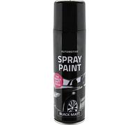 All Purpose Automotive Spray Paint 250ml Can Black Matt Finish Aerosol Metal Interior Exterior Fast Dry Excellent Coverage Adhesion- Black Matt - Single, packaging may vary