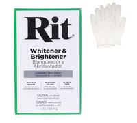 All Purpose Concentrated Rit Dye Powder Single Pack with Plastic Gloves for Clothing, Décor, and Crafts - Whitener/Brightener