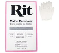 All Purpose Concentrated Rit Dye Powder with Plastic Gloves for Clothing, Décor, and Crafts - Color Remover (1 Pack)