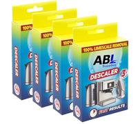 All Purpose Descaler Cleaner Sachets for Kettles, Coffee Machines, Steam Irons & Shower Heads - 4 x 3 x 25ml Sachets - Fast Acting Limescale Remover & Multi-Purpose Cleaning Solution