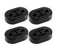 All-Purpose Exhaust Hanger, Exhaust Hanger Rubber, Double Hole Exhaust Bracket Assembly, 4 Pieces, T-Scratch Replacement Part for Saloon Vehicles, MPV Pickup