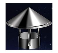 All-Purpose Galvanized Chimney Cap & Cowl - Cone Top Vent Weatherproof Flue Protector Customizable (D18cm/7.09in) for Rain & Wind Protection