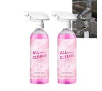 All Purpose Household Cleaner Spray, Mild Multi-Surface Stain Remover, Quick Efficient Cleaning Spray, Safely Family-Friendly Cleaning Solution, Kitchen Bathroom Multi-Use Cleaner. (2PCS)