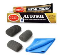 All-Purpose Metal Polish Kit - Chrome, Aluminium & Steel Wool Set
