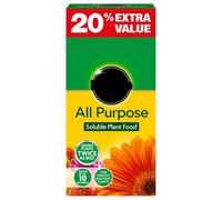 All Purpose Plant Food, Balanced Formula, Soluble Food, Lusher Plants, Essential Nutrients, Promoting Green Growth, Ideal for Pots, Containers, Beds & Borders, Pack of 2(1kg)