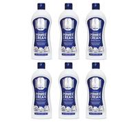 All Purpose Power Cream Surface Cleaner, Multi Surface Cleaning Cream for Kitchen & Bathroom, Removes Grease, Limescale & Soap Scum, Stainless Steel, Glass, Tiles, Chrome, 350ml, (Pack of 6)