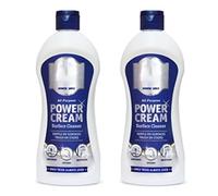 All Purpose Power Cream Surface Cleaner, Multi Surface Cleaning Cream for Kitchen & Bathroom, Removes Grease, Limescale & Soap Scum, Stainless Steel, Glass, Tiles, Chrome, 350ml, (Pack of 2)