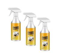 All-Purpose Rinse-Free Foam Cleaner Spray for Car Interiors & Home, Multi-Functional Magic Foam for Seats, Upholstery, Carpets & Stubborn Stains, Leaves Surfaces Spotless and Shiny (3, m)