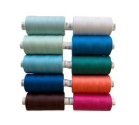 All-Purpose Sewing Thread Set - 10 x Coats Moon Reels (1000 Yards Each) | Assorted Colours | Polyester Thread for Machine Sewing, Quilting & Overlocking (Assorted)