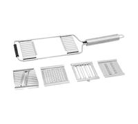- All-purpose slicer - manual stainless steel | slicer for cooking - for potatoes, cheese, carrots, courgettes, onions, picnics, parties and daily dinners.