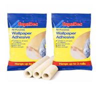 All Purpose Wallpaper Adhesive - 2 Pack | Wallpaper Paste Covering Up to 6 Rolls | Mixes in Seconds, Strong Hold for Interior Decorating