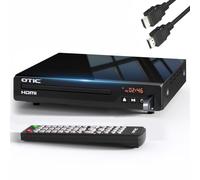 All Region HDMI DVD Player for TV, Multi Formats & Metal Housing, Compact CD Player with USB Port/Dolby Digital Sound for Smart TV, Elderly, Home Stereo System, Included HDMI Cable & Remote