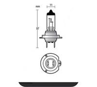 All Ride 871125228563 Carlight 55 W H7 Bulb 12 V