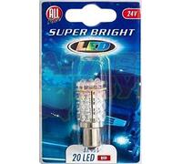 All Ride 871125235732 Carlight 20 LED BULB 24 V Ba15S Red