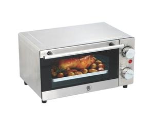 All Ride Oven - Truck Cooking Equipment - 24 Volt Oven via Cigarette Lighter - Mini Oven for On the Road in Truck or Camper - 300 Watt - 9 Liters - Stainless Steel, Silver