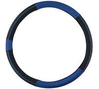 All Ride Steering Wheel Cover for Truck - Genuine Leather - 44-46 Centimetres - Blue-Black