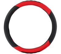 All Ride Truck Steering Wheel Cover, Handlebar with Diameter 44-46 cm, Rubber, Non-Slip Texture, Black/Red