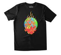 All Riot House on Fire Organic T-Shirt - Black