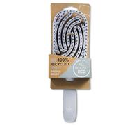 All Round Eco, Paddle Vented Flexi Twin Pin Hair Brush, 100% Recycled Plastic, Blue