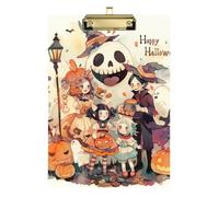 All Saints' Day Happy Halloween Funny Trick Or Treat Storage Box Hard Standard Hole For Softball Trainers Clipboard Teacher Size 9 x 12