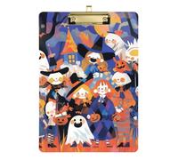 All Saints' Day Happy Halloween Party Safari clipboard Horizontal Hard Board for 5th Grade Classroom Essentials for Teachers Size 9 x 12
