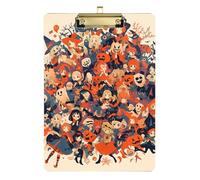 All Saints' Day Happy Halloween Patternprintmaking clipboard Hanger Plastic for Nurses Home Contractor Size 9 x 12