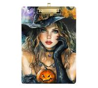 All Saints' Day Happy Halloween Sexy Witch Medical Pocket clipboard Standard Hole for Student Girls Kids Teacher clipboard Size 9 x 12
