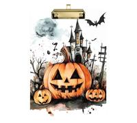 All Saints' Day Happy Halloween Sign Theme Design Acrylic Storage Boxes Hard Football Board Softball Coaching Size 9 x 12