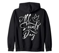 All Saints Day Holy Day November 1st Roman Catholic Zip Hoodie
